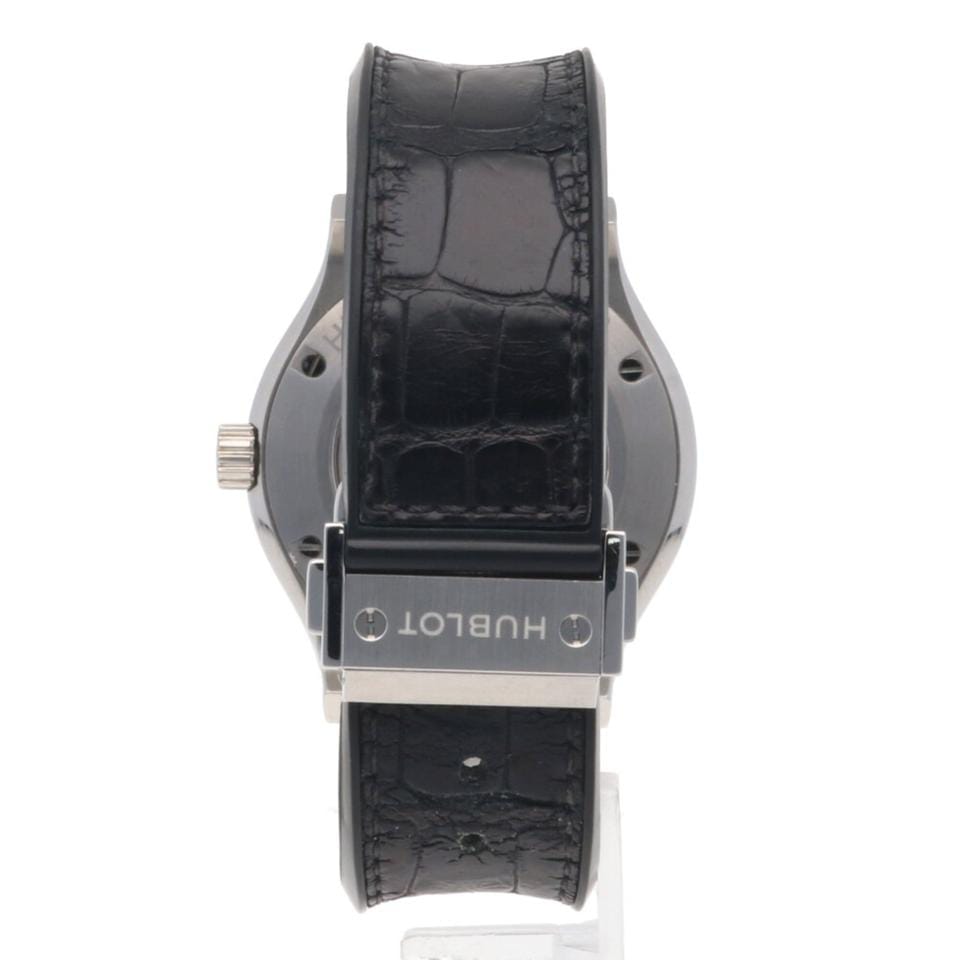 Hublot Classic Fusion — Black Dial (steel, black leather strap)