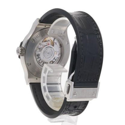 Hublot Classic Fusion — Black Dial (steel, black leather strap)
