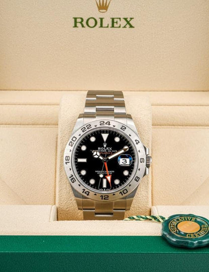 "Rolex Explorer II – Black Dial (Steel)"