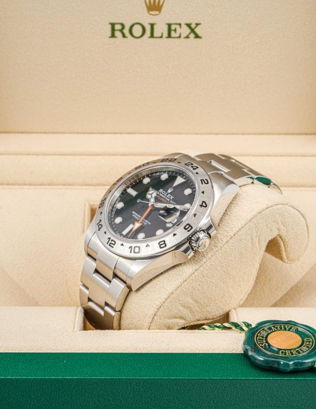 "Rolex Explorer II – Black Dial (Steel)"