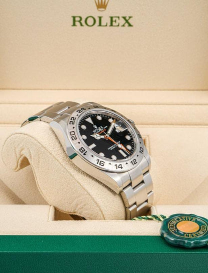 "Rolex Explorer II – Black Dial (Steel)"