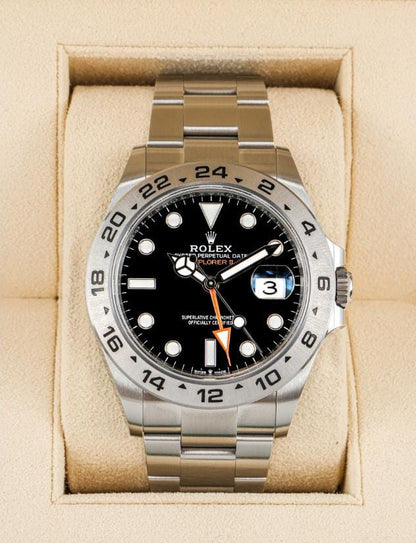 "Rolex Explorer II – Black Dial (Steel)"