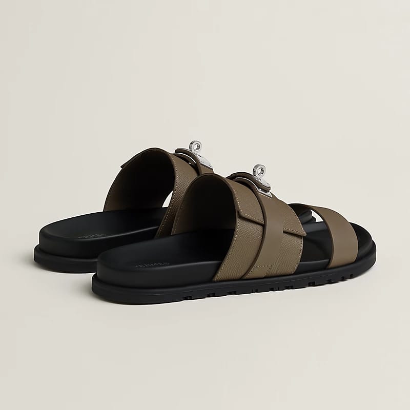 Hermès "Jackson" Sandal — Taupe