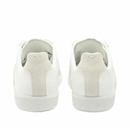 MAISON MARGIELA Retro Low-Top Suede Panel Sneakers  "White/Cream"
