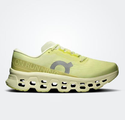 On Cloud Cushioned Running Sneakers "Lime Yellow"