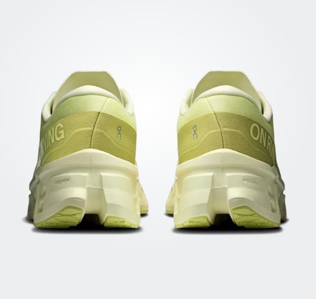 On Cloud Cushioned Running Sneakers "Lime Yellow"
