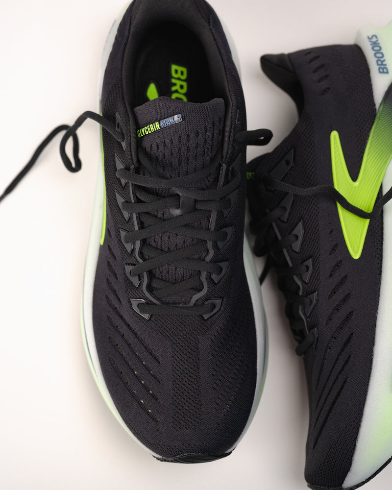 Brooks Men's Running Shoes
"Black/White/Neon Green"
