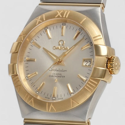 Omega Constellation Co-Axial Chronometer Watch "Silver/Rose Gold"