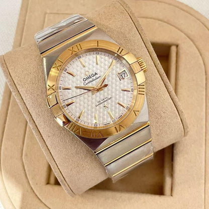 Omega Constellation Co-Axial Chronometer Watch "Silver/Gold"