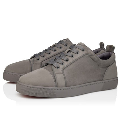 Christian Louboutin Low-Top Suede Sneakers – Grey, Men's