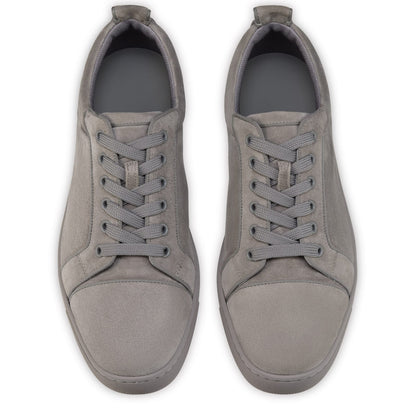 Christian Louboutin Low-Top Suede Sneakers – Grey, Men's