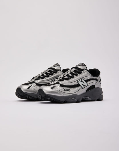 New Balance 1000 " black and metallic silver "