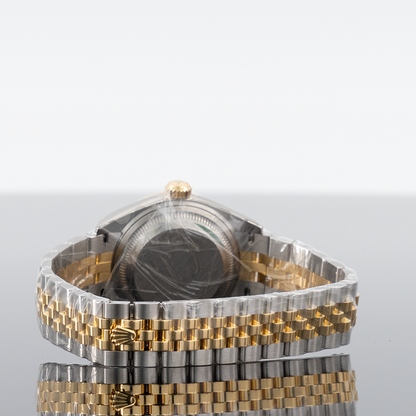 Rolex Lady Datejust 28mm Steel and Yellow Gold Fluted Mother of Pearl Dial 279173