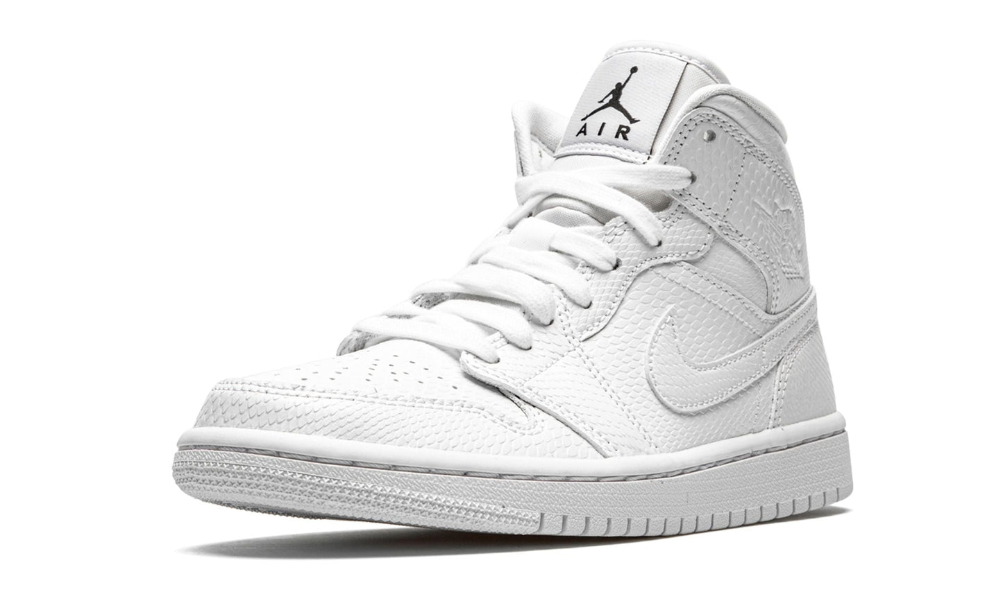 AIR JORDAN 1 MID "WHITE SNAKESKIN"