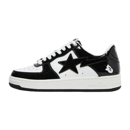 A Bathing Ape Bape Sta Low Black White