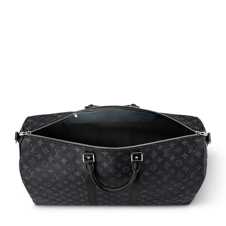 LV Black Graphite Printed Canvas Travel Bag