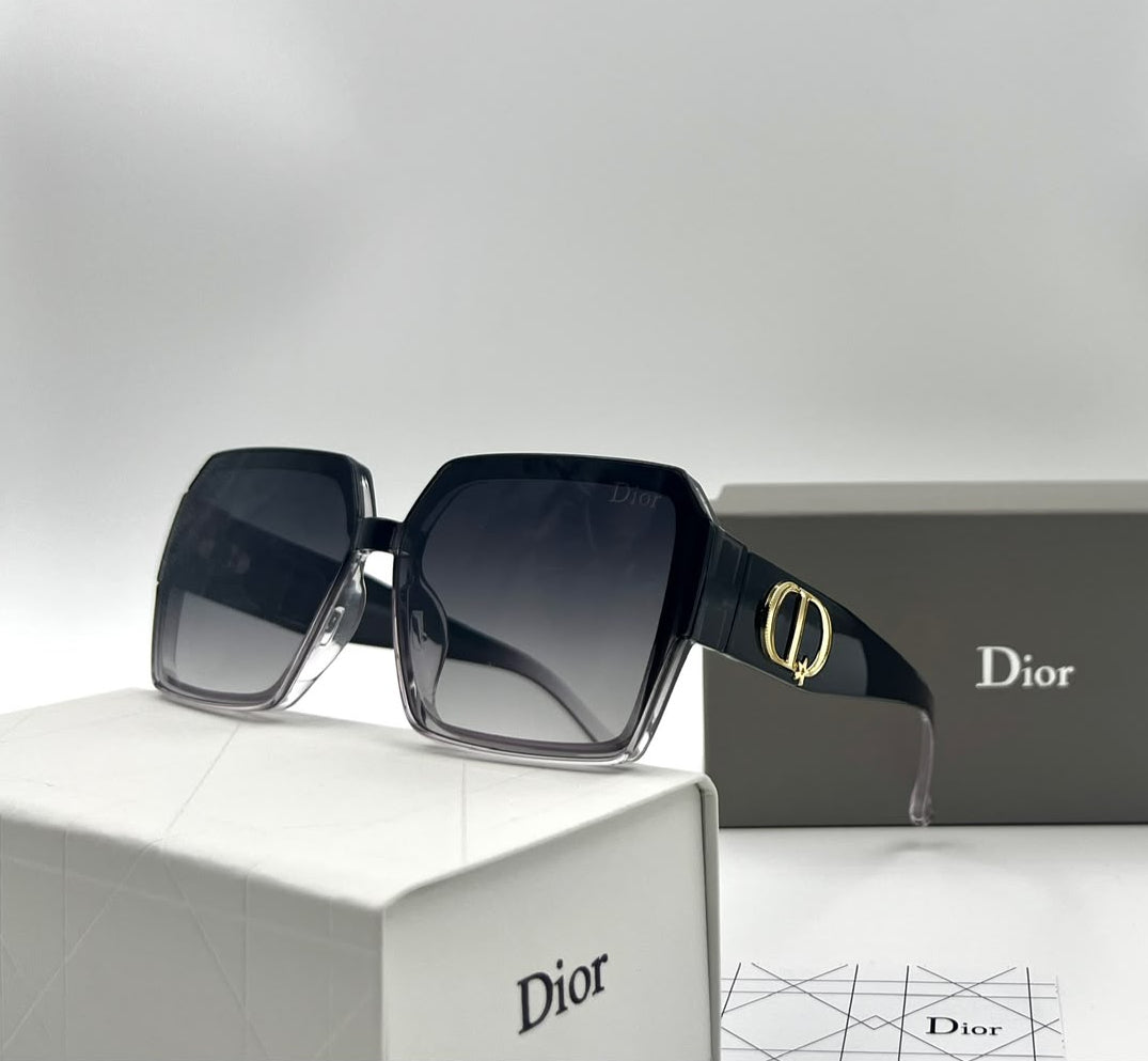 Christian Dior Square Gradient Sunglasses – Black