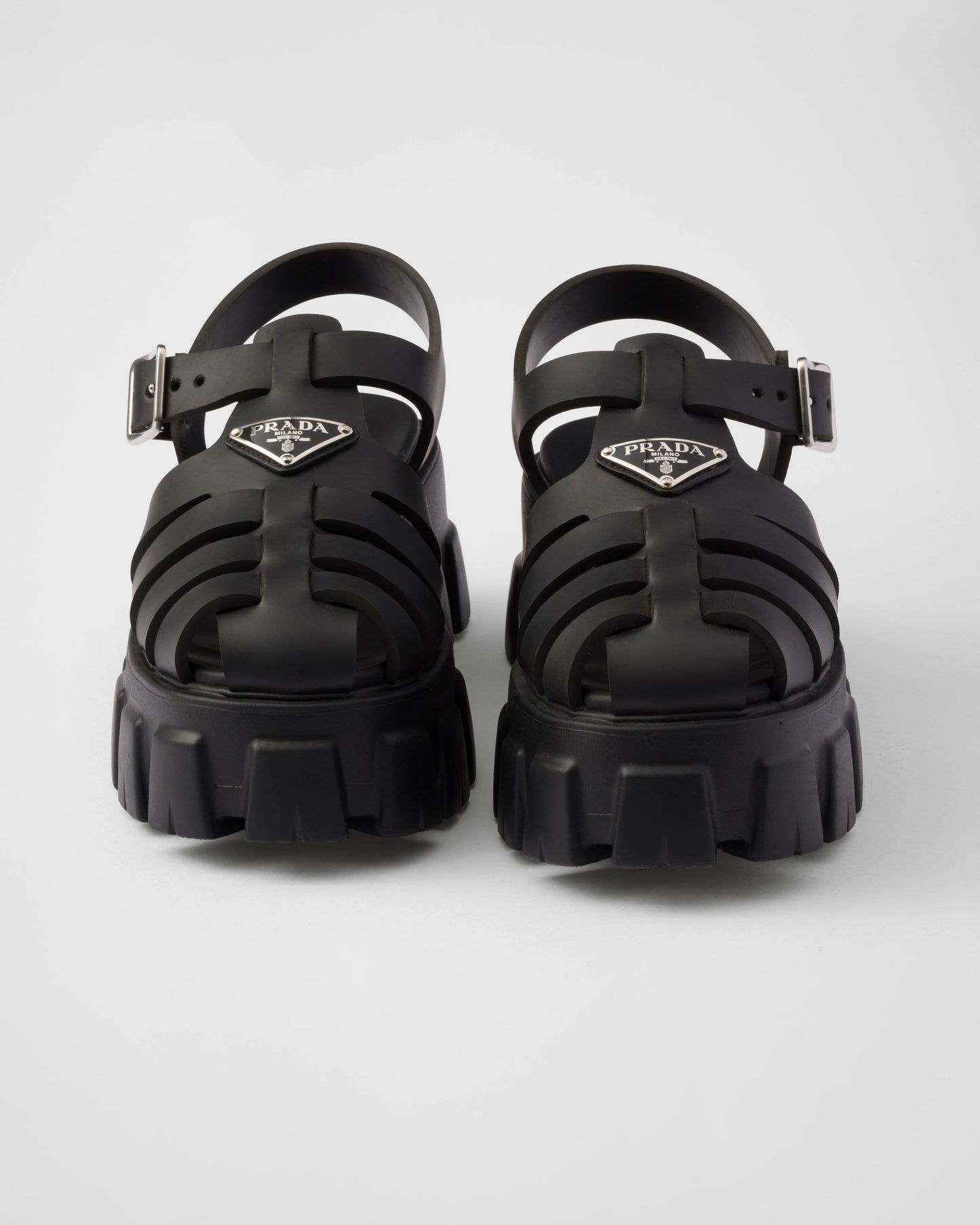 Prada Monolith Women's Black Sandals