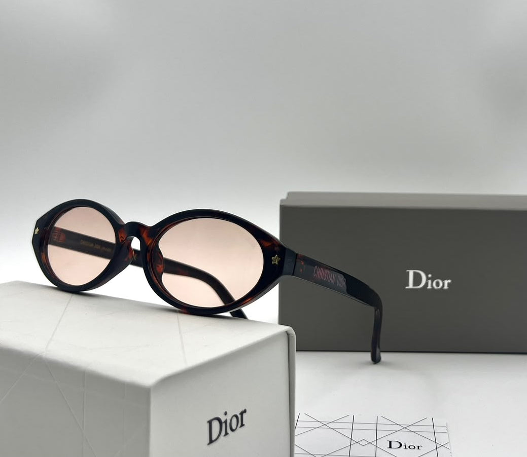 Dior Pacific Vintage Oval Sunglasses –Tortoiseshell