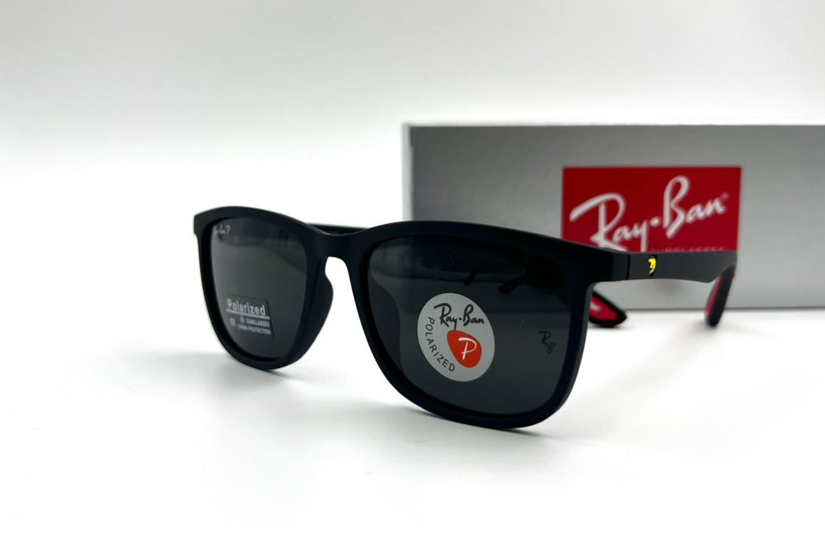 Ray-Ban x Scuderia Ferrari Matte Black Sunglasses