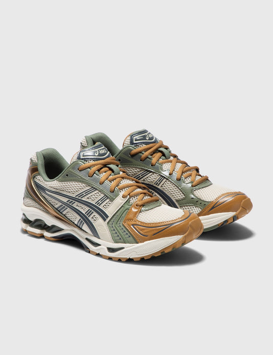 ASICS GEL-KAYANO 14 – Olive/Tan/Navy Sneakers