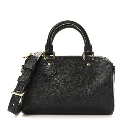 Louis Vuitton speedy-Inspired Black Monogram Satchel