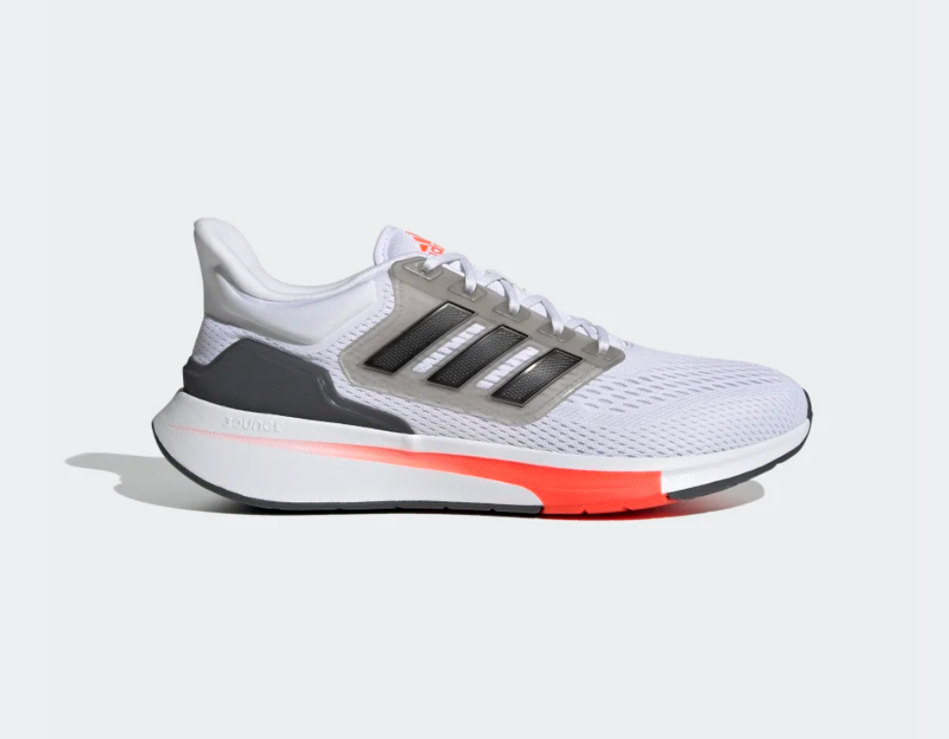 Adidas EQ21 Run – White & Orange Running Shoes