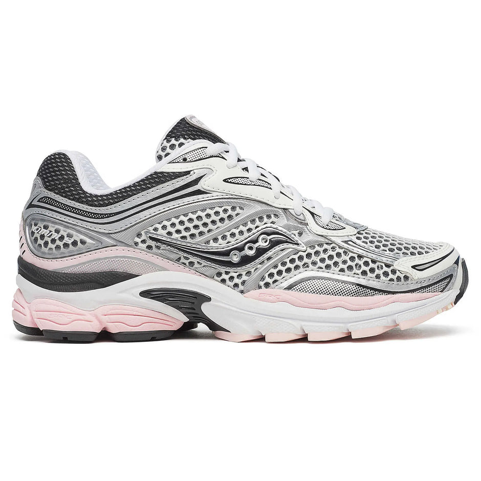 Saucony ProGrid Omni 9 – Silver & Pink Sneakers