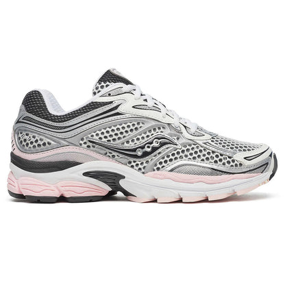 Saucony ProGrid Omni 9 – Silver & Pink Sneakers