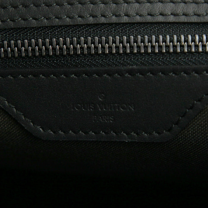 Black Checkered Leather Keepall Bandoulière-Inspired Duffle Bag
