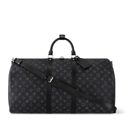LV Black Graphite Printed Canvas Travel Bag