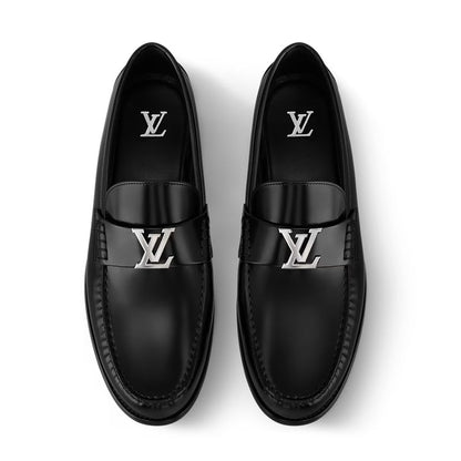 Louis Vuitton Suede LV Initials Loafer Sneakers – Triple Black