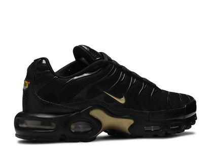 Nike Air Max Plus TN Sneakers – Triple Black Gold Swoosh