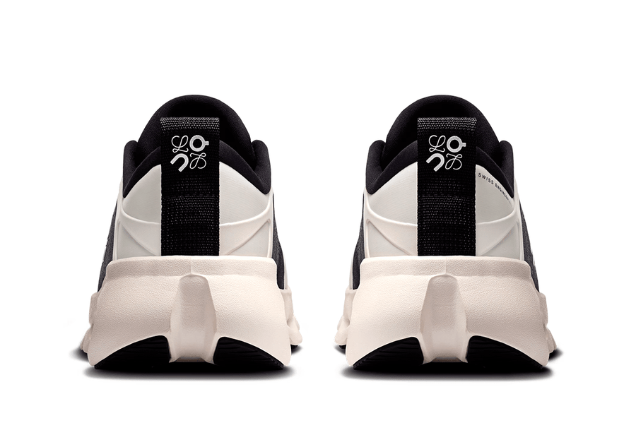 On Cloudsolo Sneakers – Eggshell Black & White