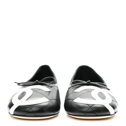 Chanel Cambon Quilted Leather Ballet Flats