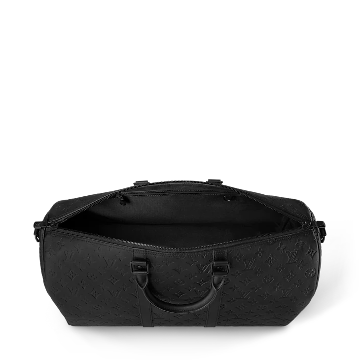 "LOUIS VUITTON Duffel All-Black Travel Bag
