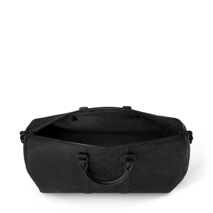 "LOUIS VUITTON Duffel All-Black Travel Bag