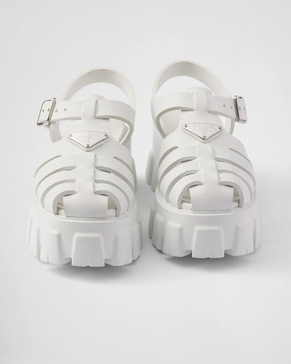 Prada Monolith Women's white Sandals