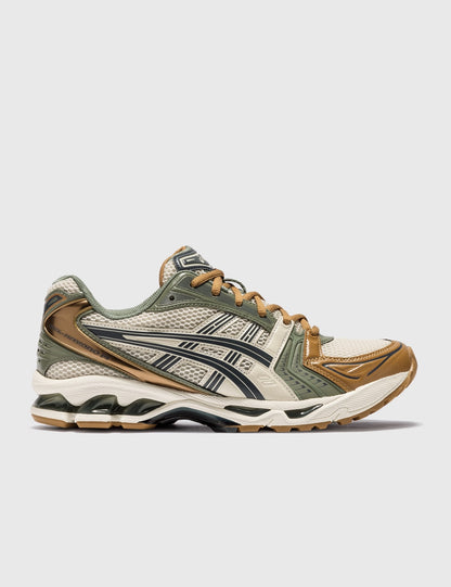ASICS GEL-KAYANO 14 – Olive/Tan/Navy Sneakers