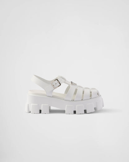 Prada Monolith Women's white Sandals