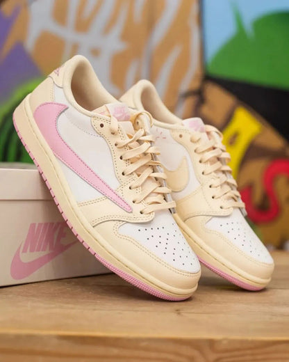 Jordan 1 Retro Low OG SP
‎Travis Scott Shy Pink