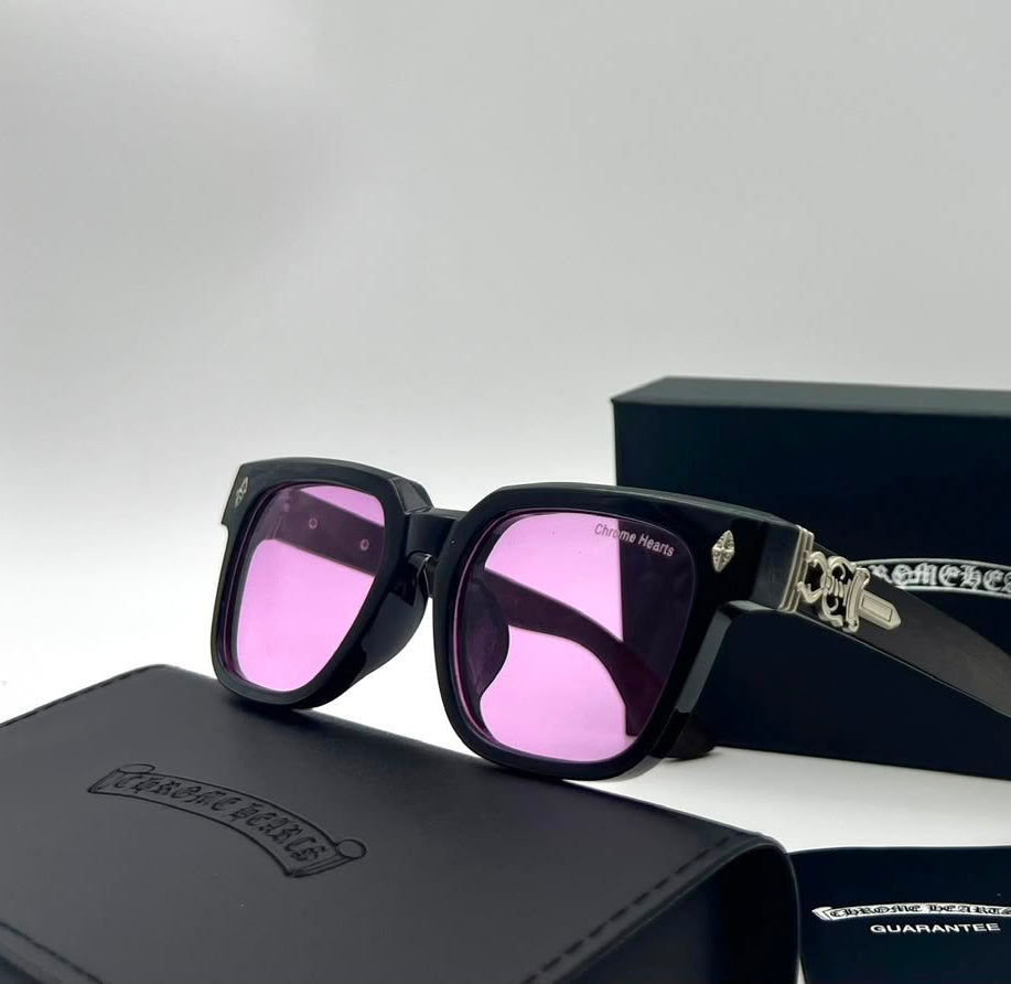 Chrome Hearts Rectangular Acetate Sunglasses
