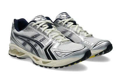 ASICS GEL-KAYANO 14 – Silver/Black/Cream Sneakers