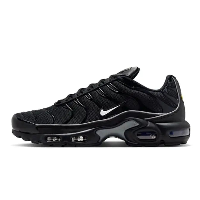 Nike Air Max Plus TN Sneakers – Triple Black White Swoosh.