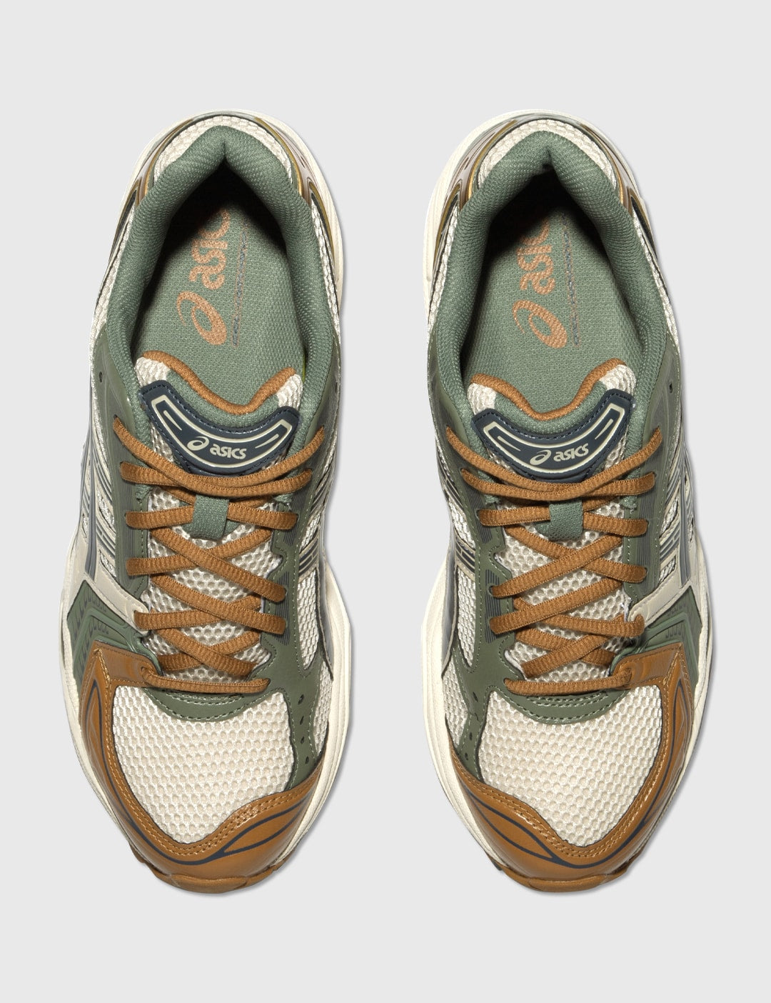 ASICS GEL-KAYANO 14 – Olive/Tan/Navy Sneakers