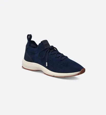 Christian Dior Men's Navy Blue Knit Sneakers