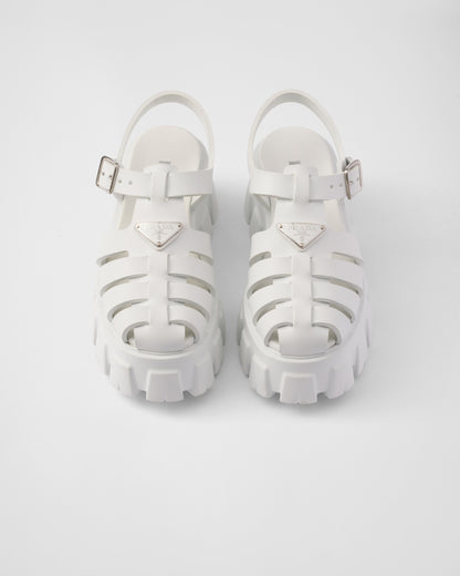 Prada Monolith Women's white Sandals