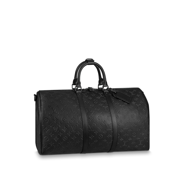 "LOUIS VUITTON Duffel All-Black Travel Bag