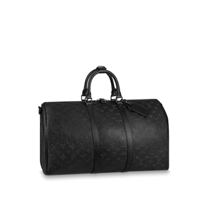 "LOUIS VUITTON Duffel All-Black Travel Bag