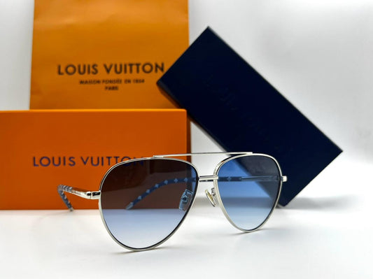 Louis Vuitton Silver Aviator Sunglasses